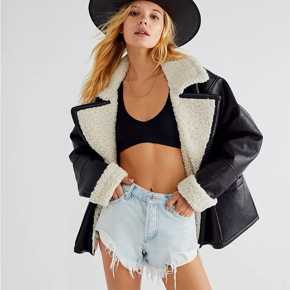 NWT! Free People - We The Free Kaja Vegan Bonded Peacoat - Picture 7 of 7